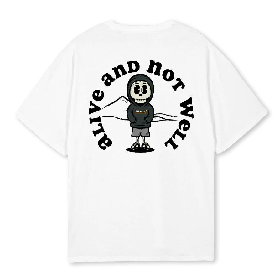 Alive & Not Well Tee White