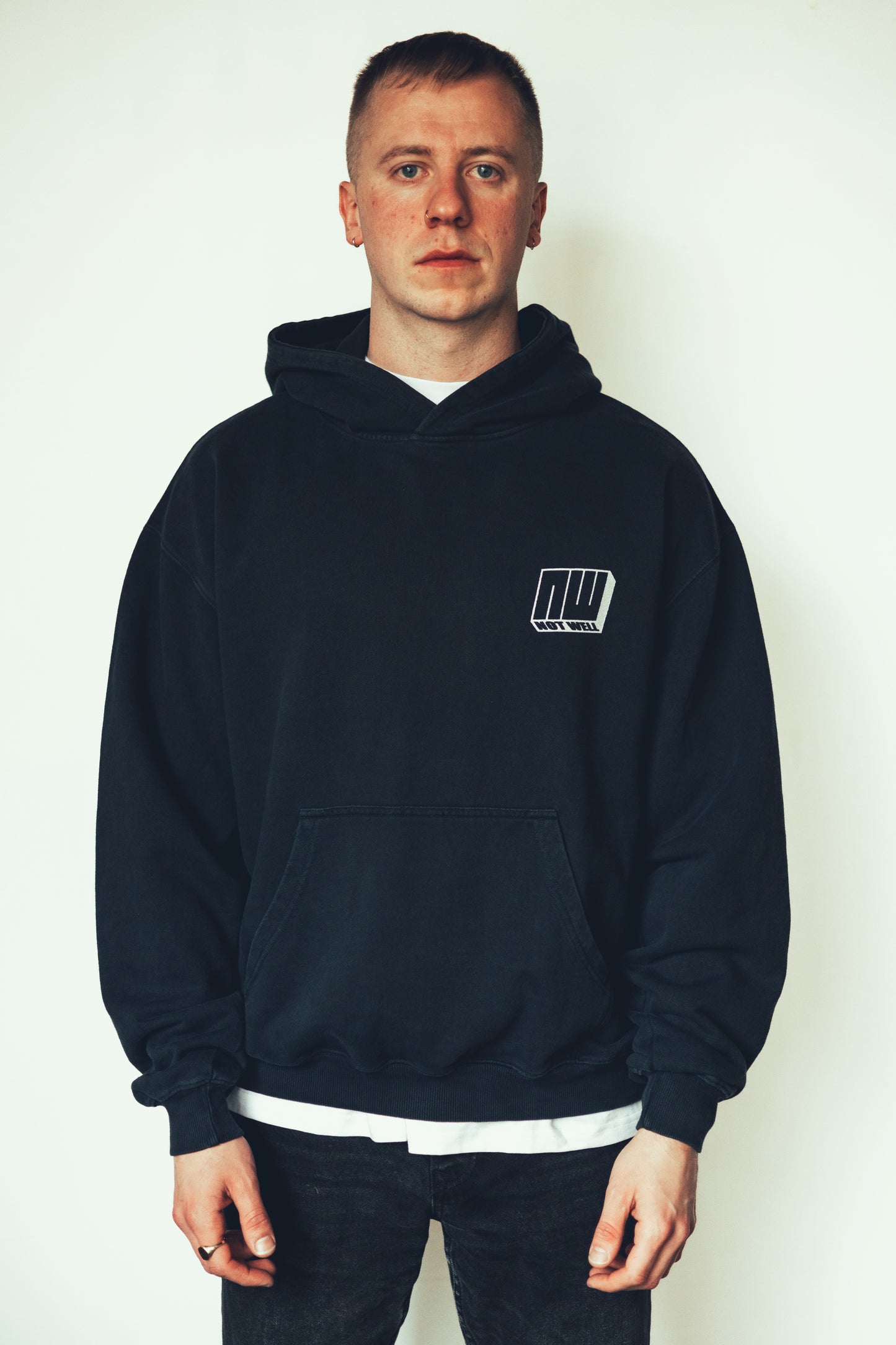 NW Logo Hoodie Vintage Black