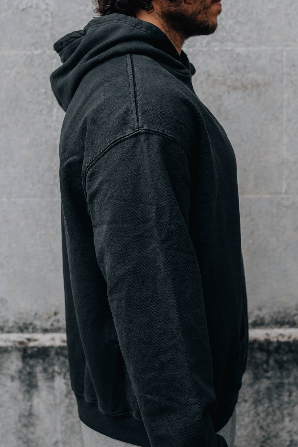 Heavyweight Hoodie – Washed Dark Grey